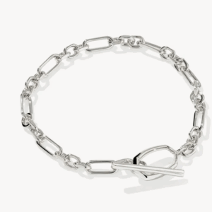 Sylvia Silver Metal Link and Chain Bracelet