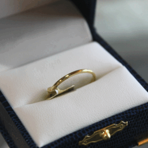 yellow gold ring - 302