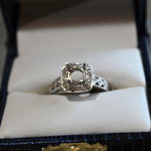 White Gold Ring - 36565