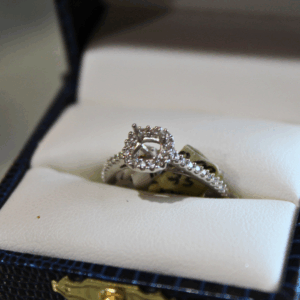 White Gold Ring - 74356