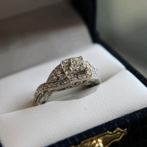White Gold Ring - 2908